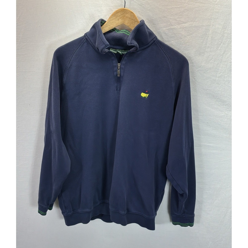 Masters Collection Embroidered Logo Quarterzip Pullover Sweatshirt L Golf Soft